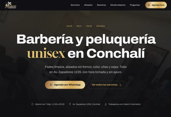 Sitio web authenticstudio.cl
