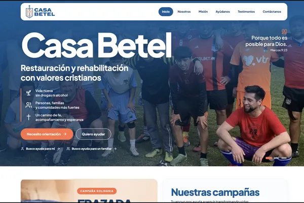 Sitio web casabetel.cl