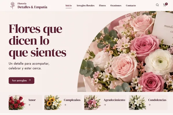 Sitio web de floreriadetallesyempatia.cl