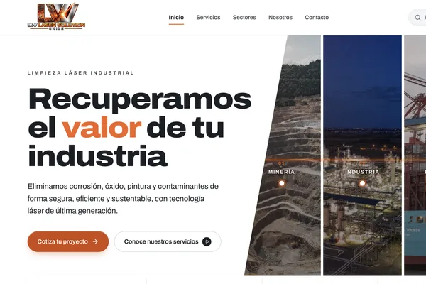 Sitio web de lasersolution.cl